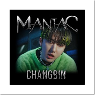 maniac skz changbin Posters and Art